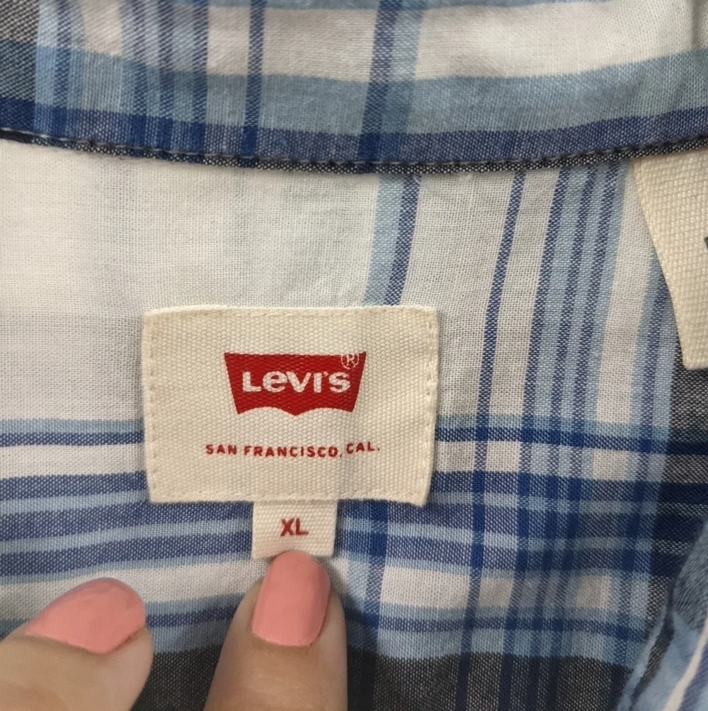 Men's LEVI'S Plaid Short Sleeve Shirt
